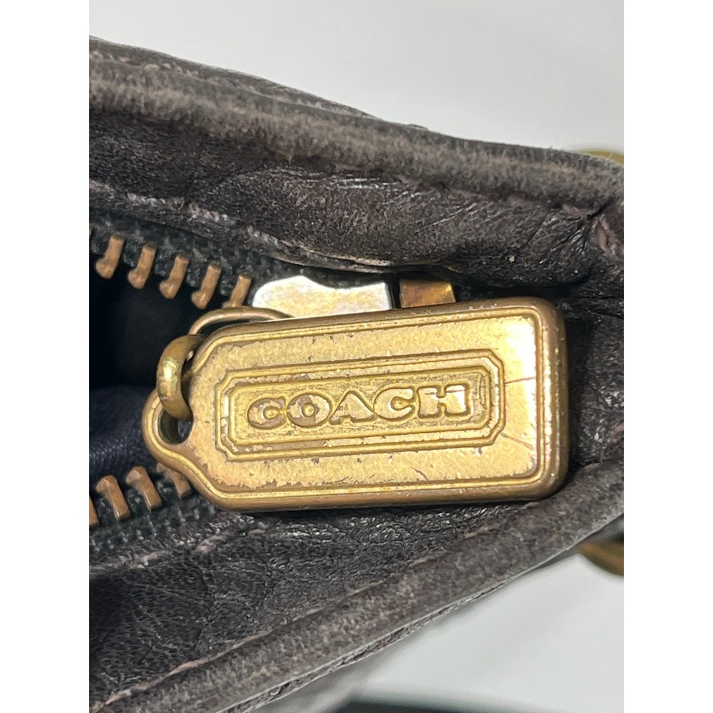 Vintage Coach Sonoma Small‎ Bucket Bag Espresso Pebbled Leather 4907 1995 - Picture 8 of 16